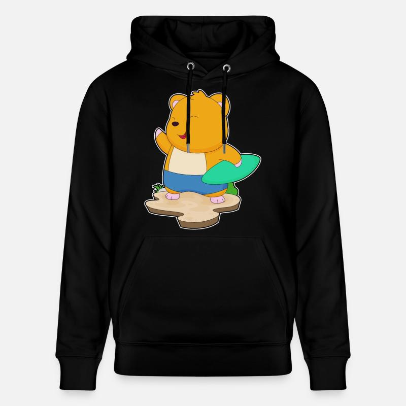 Hamster Surfer Planche de surf - Sweat à capuche bio CRUISER Stanley/Stella Unisexe - noir