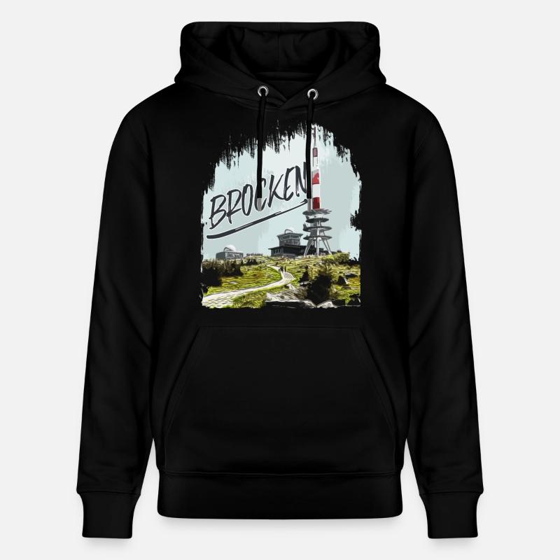 Émetteur Brocken et magasin d’occasion - Sweat à capuche bio CRUISER Stanley/Stella Unisexe - noir