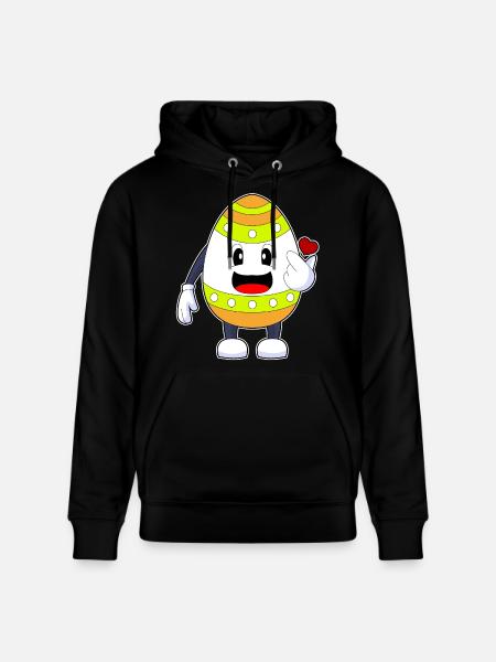 Easter Easter Egg - Stanley/Stella CRUISER Unisex Organic Hoodie - black