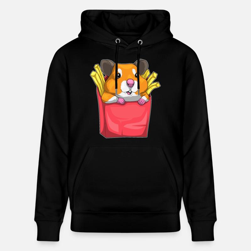 Frites de hamster - Sweat à capuche bio CRUISER Stanley/Stella Unisexe - noir