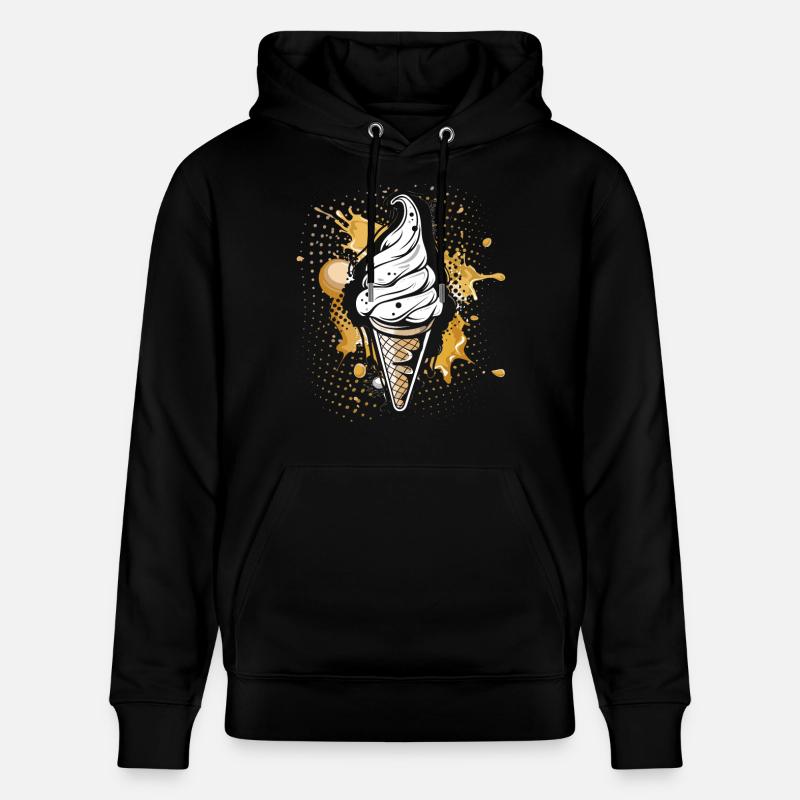 Eiswaffel Farbklecks - Stanley/Stella Unisex Bio-Hoodie CRUISER  - Schwarz