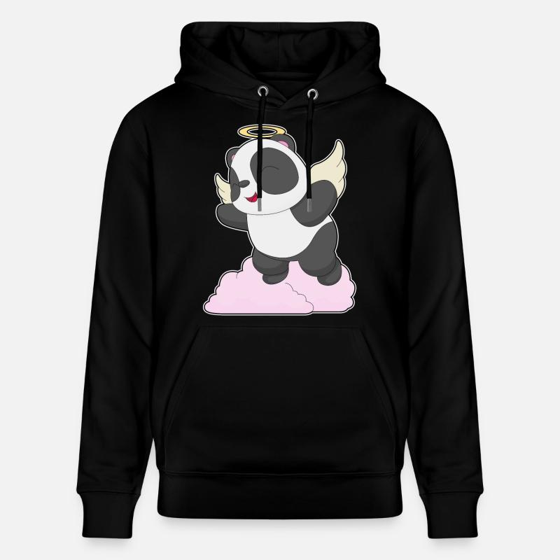 Panda Ange Ange Ailes - Sweat à capuche bio CRUISER Stanley/Stella Unisexe - noir