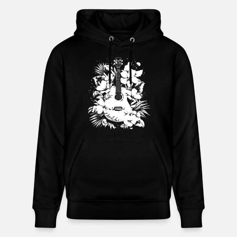 Bande dessinée Ukulélé - Sweat à capuche bio CRUISER Stanley/Stella Unisexe - noir