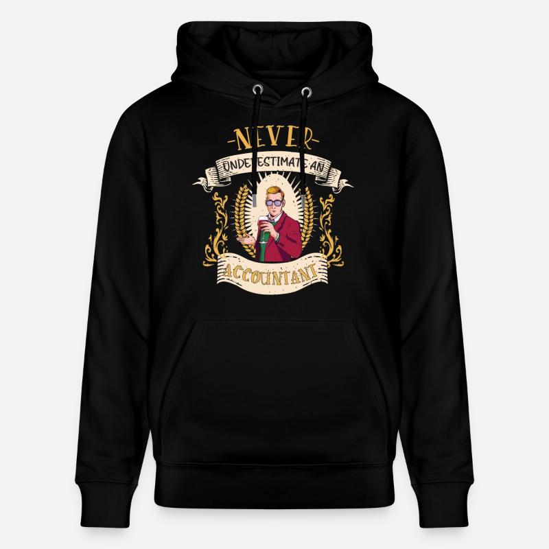 Cadeau drôle de comptabilité comptable - Sweat à capuche bio CRUISER Stanley/Stella Unisexe - noir