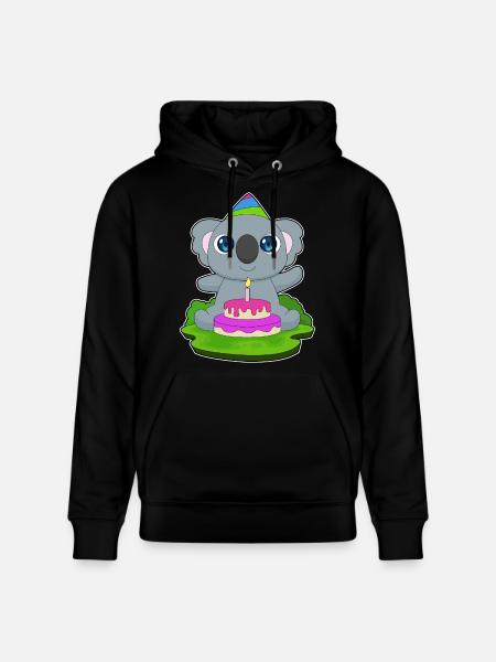 Gâteau d’anniversaire Koala - Sweat à capuche bio CRUISER Stanley/Stella Unisexe - noir