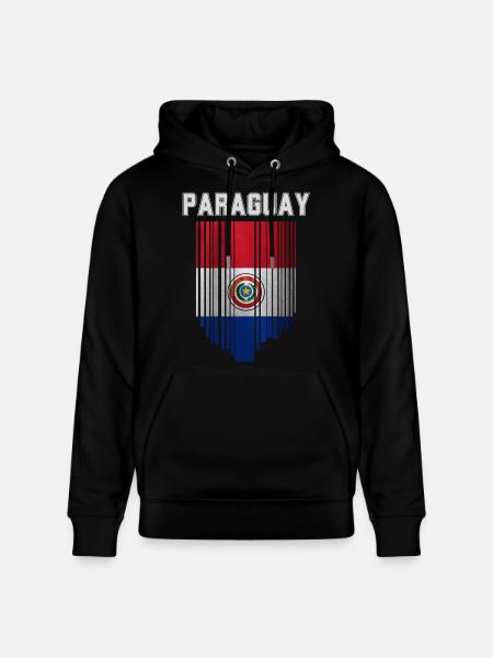 Paraguayan flag, Paraguayan pride - Stanley/Stella CRUISER Unisex Organic Hoodie - black