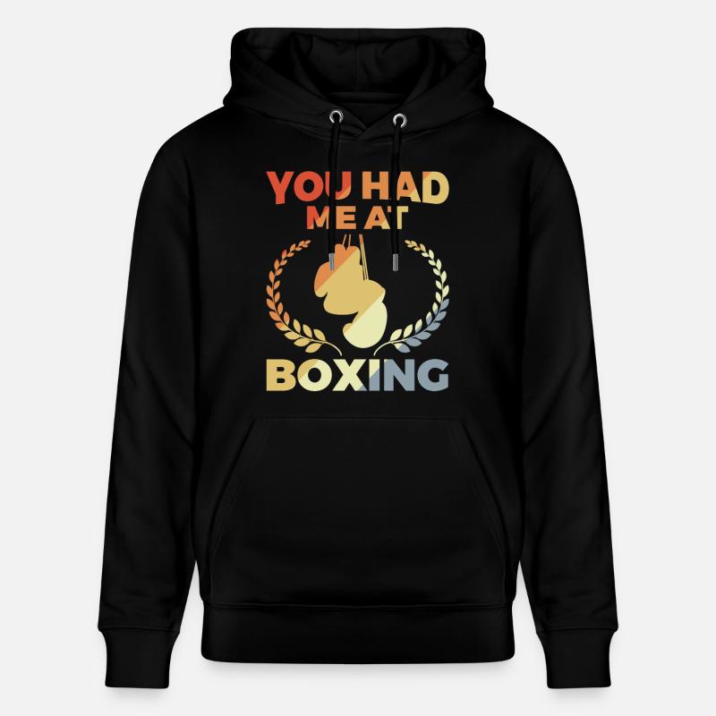 Vous m’avez eu à la boxe - Sweat à capuche bio CRUISER Stanley/Stella Unisexe - noir