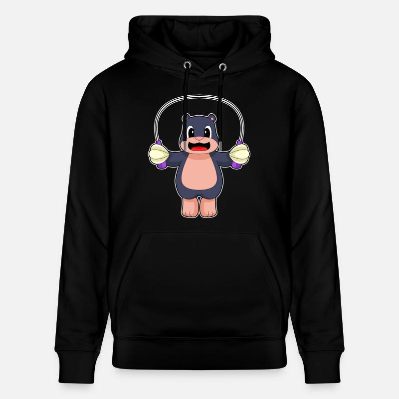 Maulwurf Seilspringen Springseil - Stanley/Stella Unisex Bio-Hoodie CRUISER  - Schwarz
