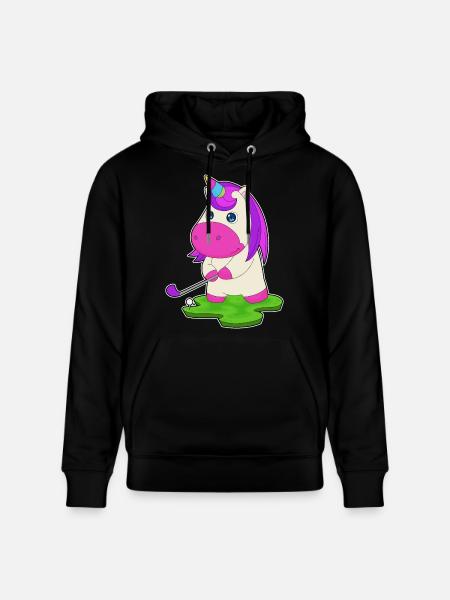 Einhorn Golf Golfschläger - Stanley/Stella Unisex Bio-Hoodie CRUISER - Schwarz