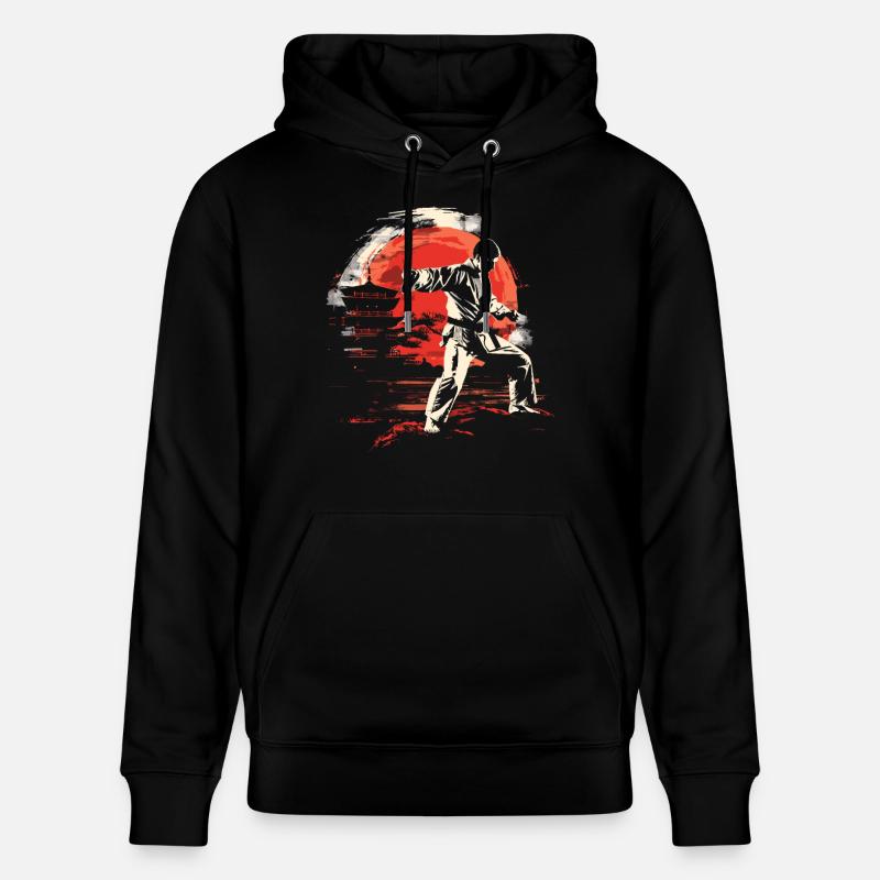 Graphiques Karateka - Sweat à capuche bio CRUISER Stanley/Stella Unisexe - noir