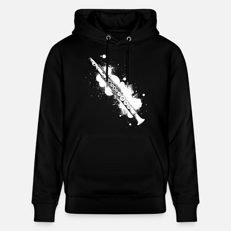 Flöte Graffiti - Stanley/Stella Unisex Bio-Hoodie CRUISER  - Schwarz