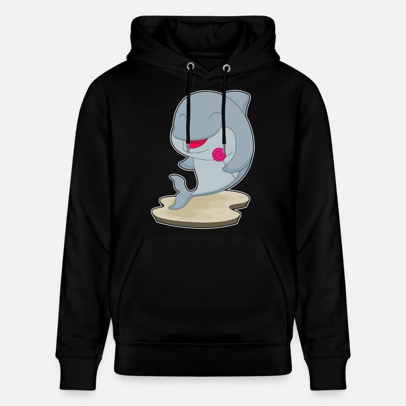 Sucette dauphin - Sweat à capuche bio CRUISER Stanley/Stella Unisexe - noir