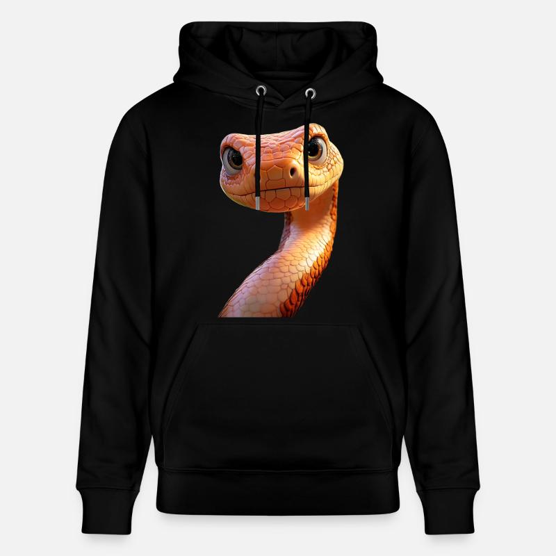 Schlange Python Kobra Mamba Klapperschlange Snake - Stanley/Stella Unisex Bio-Hoodie CRUISER - Schwarz