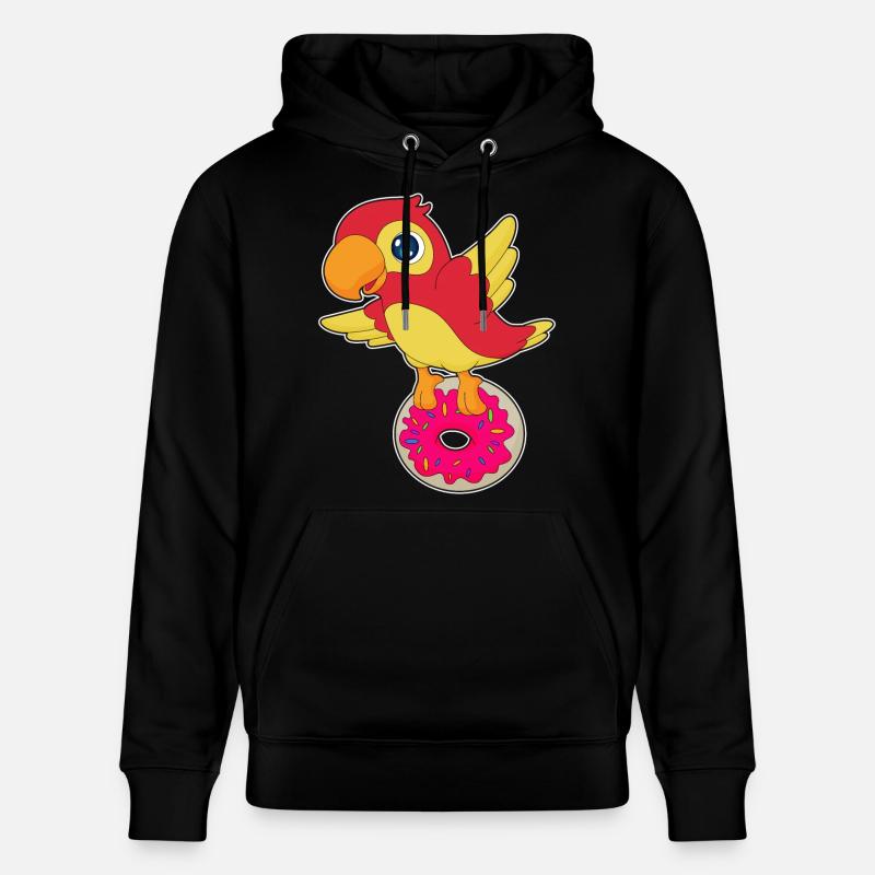 Beignet perroquet - Sweat à capuche bio CRUISER Stanley/Stella Unisexe - noir