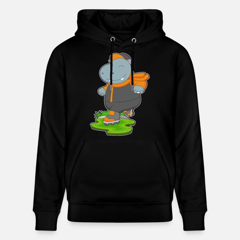 Nilpferd Inline skating Inline skates - Stanley/Stella Unisex Bio-Hoodie CRUISER - Schwarz