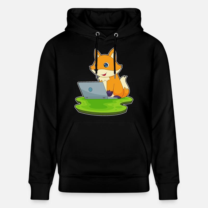 Fuchs Laptop - Stanley/Stella Unisex Bio-Hoodie CRUISER  - Schwarz