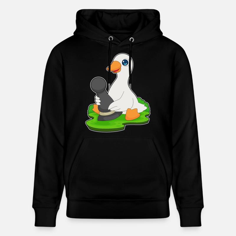 Ente Schachfigur Bauer Schach - Stanley/Stella Unisex Bio-Hoodie CRUISER  - Schwarz