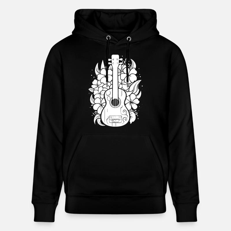 Ukulélé de dessin animé - Sweat à capuche bio CRUISER Stanley/Stella Unisexe - noir