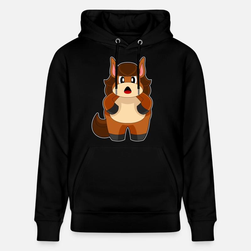 Cheval Drôle - Sweat à capuche bio CRUISER Stanley/Stella Unisexe - noir