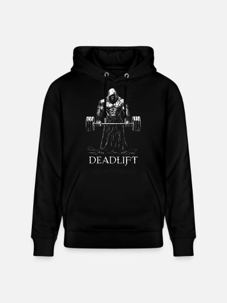 Death Deadlift Deadlift Workout Gym Gift - Stanley/Stella CRUISER Unisex Organic Hoodie - black