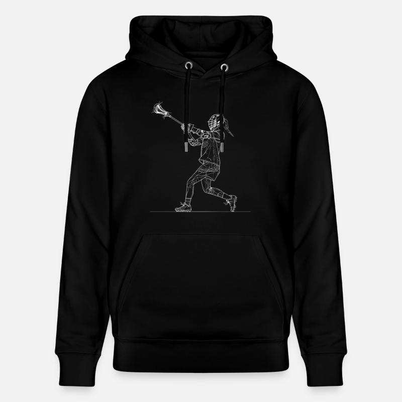 Joueur de crosse - Sweat à capuche bio CRUISER Stanley/Stella Unisexe - noir