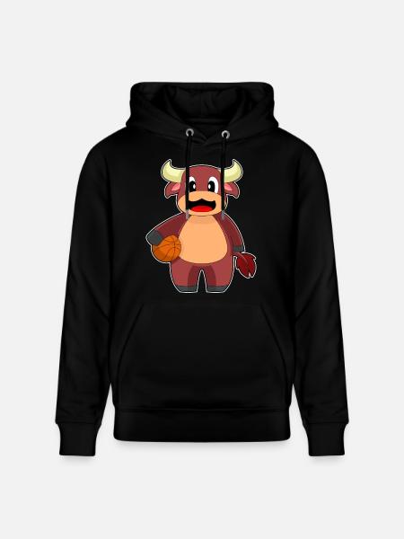 Taurus Basketball Player Basketball - Stanley/Stella CRUISER Unisex Organic Hoodie - black