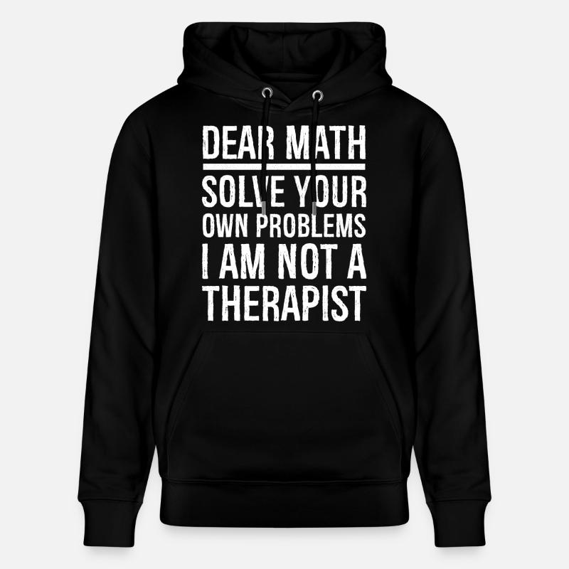 Cher math chemise drôle - Sweat à capuche bio CRUISER Stanley/Stella Unisexe - noir
