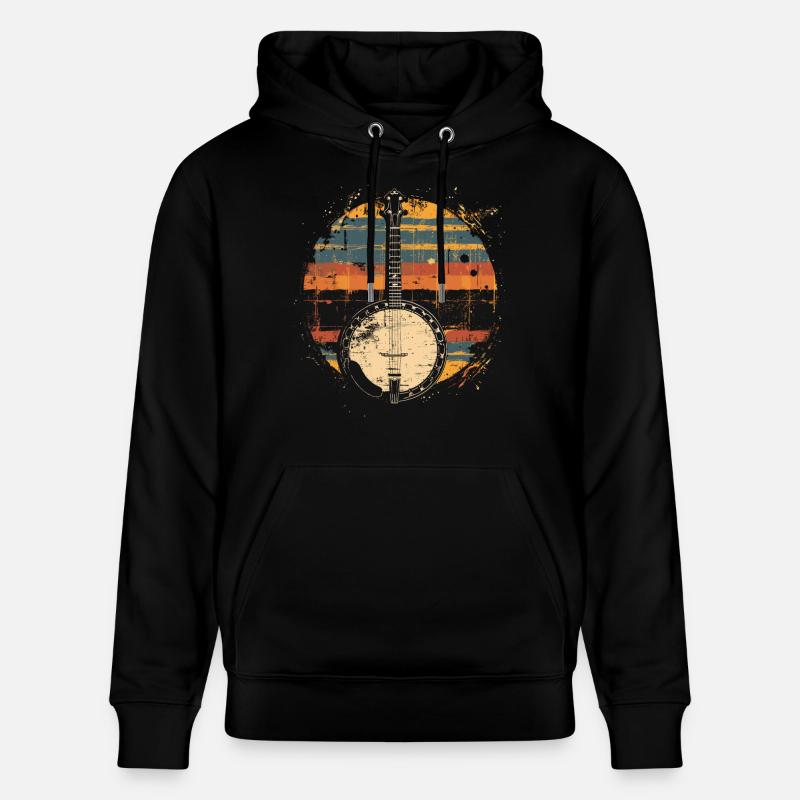 Banjo Synthwave - Sweat à capuche bio CRUISER Stanley/Stella Unisexe - noir