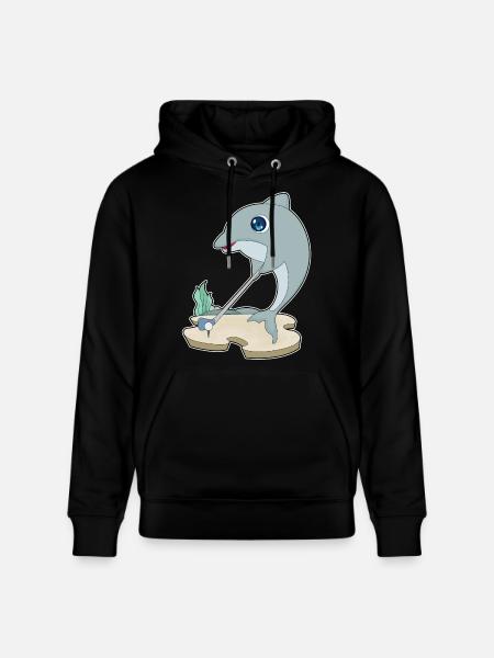 Dolphin Golf Golf Clubs - Stanley/Stella CRUISER Unisex Organic Hoodie - black