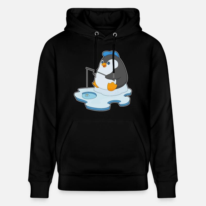 Pingouin Pêcheur Ange Pêche - Sweat à capuche bio CRUISER Stanley/Stella Unisexe - noir