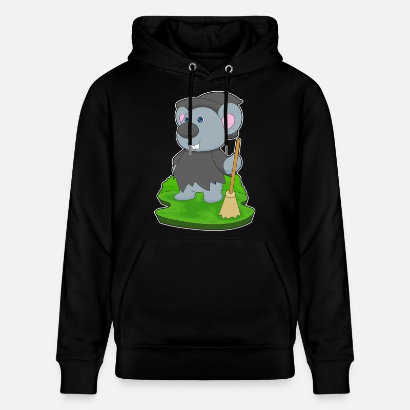 Souris Sorcière d’Halloween - Sweat à capuche bio CRUISER Stanley/Stella Unisexe - noir