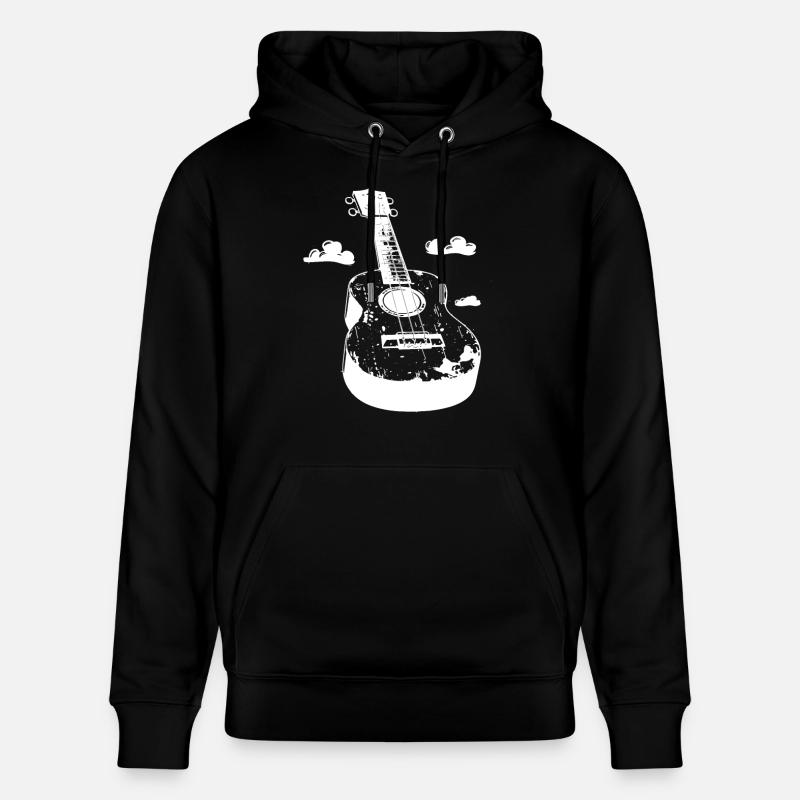 Ukulélé Cartoon Look - Sweat à capuche bio CRUISER Stanley/Stella Unisexe - noir