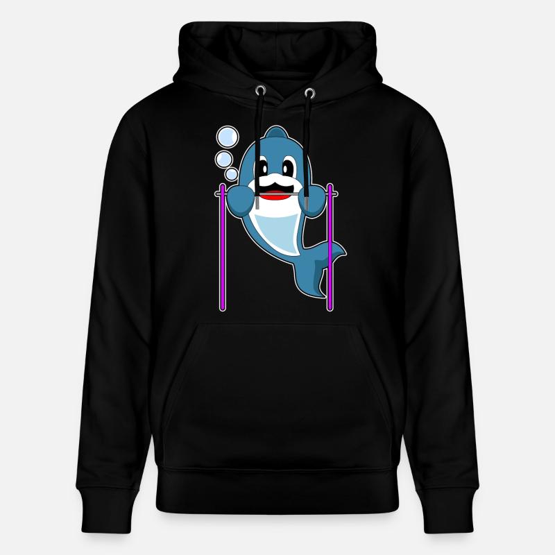 Dolphin Bodybuilder Tractions Culturisme - Sweat à capuche bio CRUISER Stanley/Stella Unisexe - noir