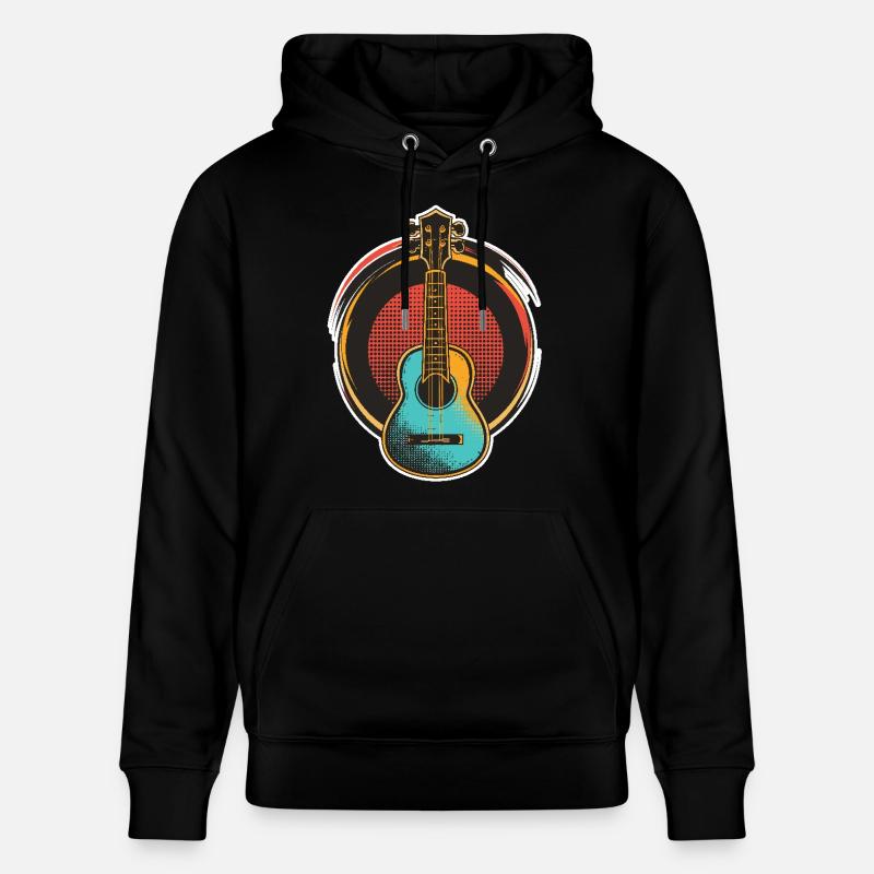 Ukulélé - Sweat à capuche bio CRUISER Stanley/Stella Unisexe - noir