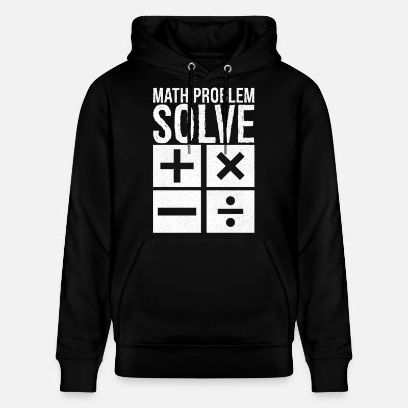 math problem solve - Stanley/Stella CRUISER Unisex Organic Hoodie - black