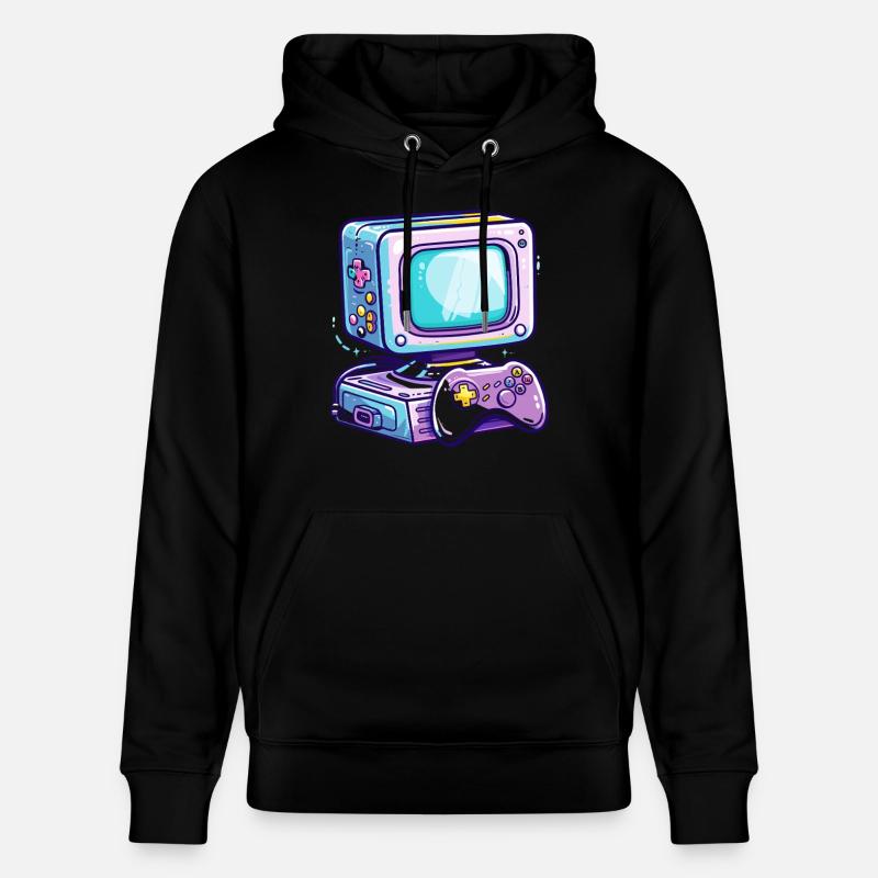 Gaming PC Style de bande dessinée - Sweat à capuche bio CRUISER Stanley/Stella Unisexe - noir