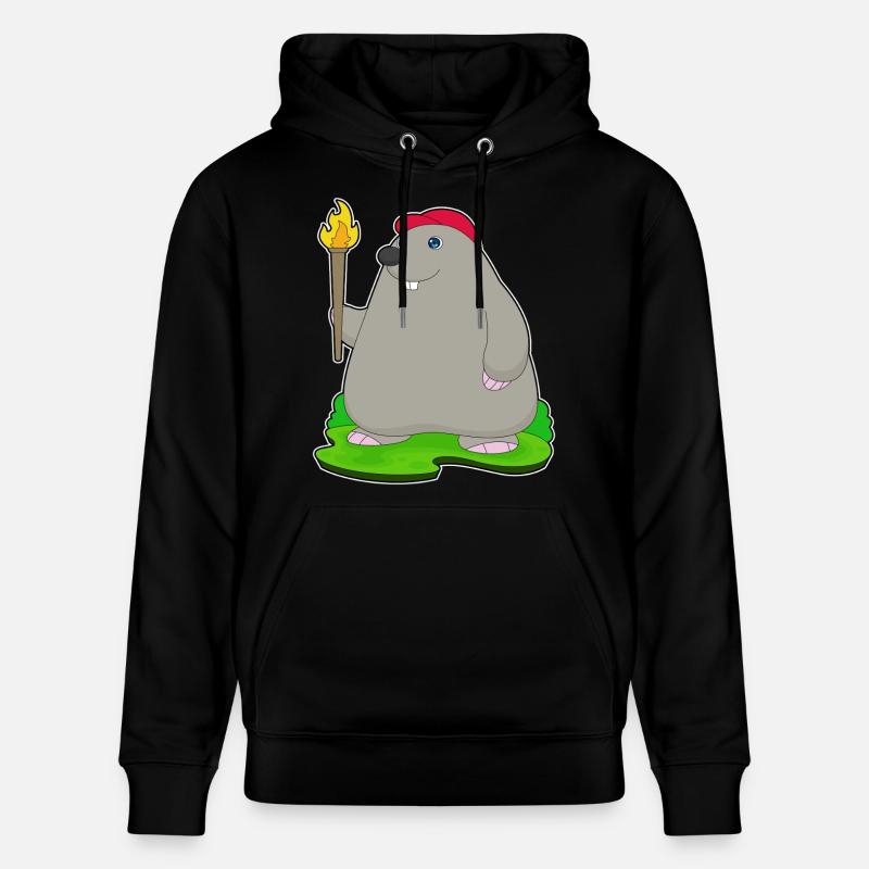 Mole Torch - Stanley/Stella CRUISER Unisex Organic Hoodie - black