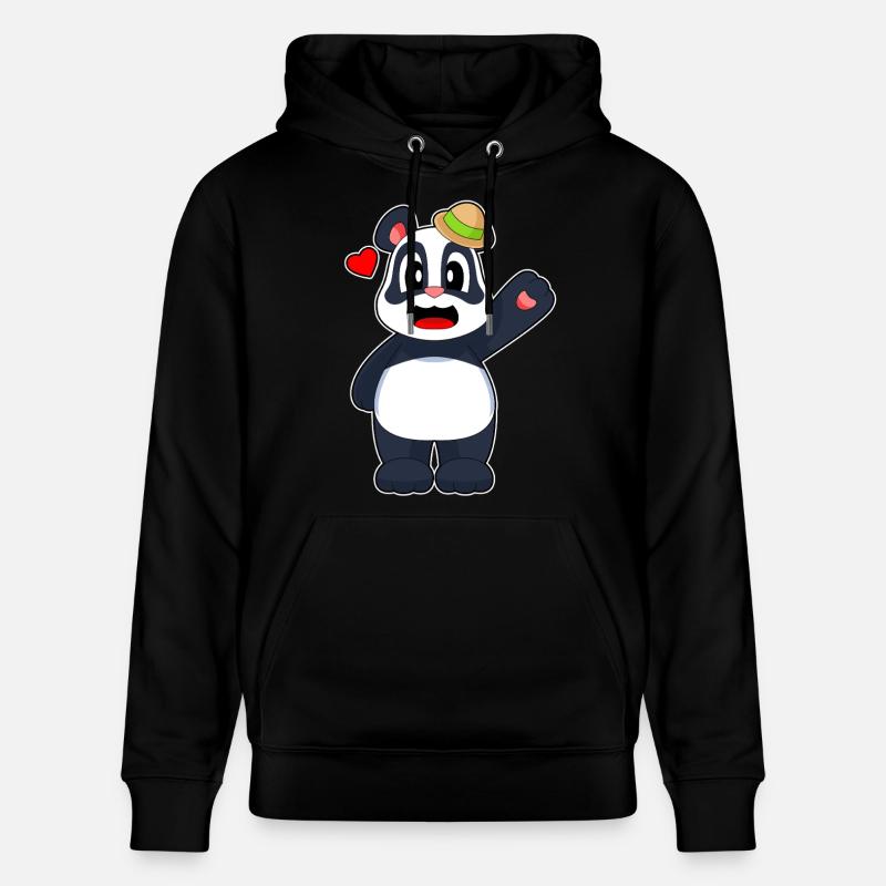 Chapeau Panda - Sweat à capuche bio CRUISER Stanley/Stella Unisexe - noir