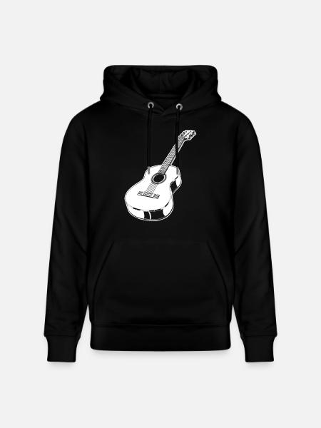 Acoustic Guitar - Stanley/Stella CRUISER Unisex Organic Hoodie - black