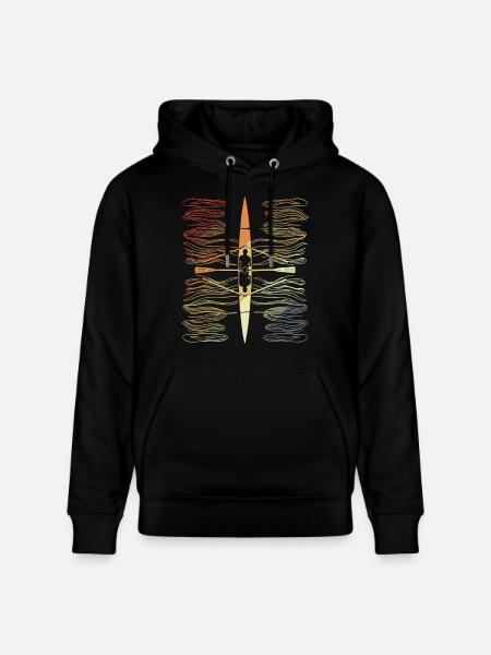 Aviron d’époque - Sweat à capuche bio CRUISER Stanley/Stella Unisexe - noir