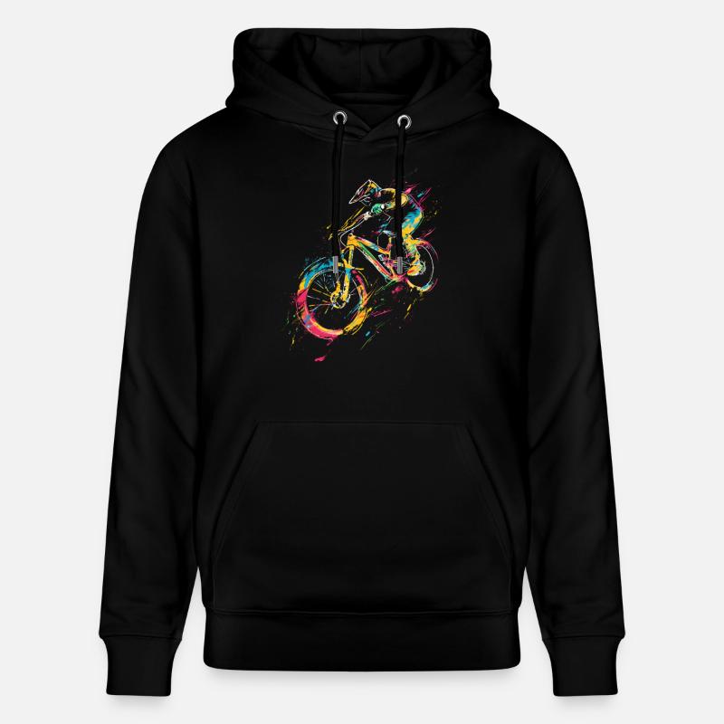 Mountainbiken - Stanley/Stella Unisex Bio-Hoodie CRUISER  - Schwarz