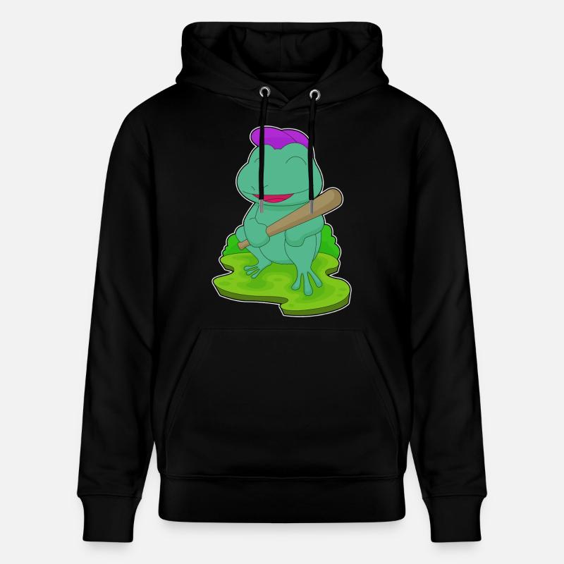 Grenouille Baseball Batte de Baseball - Sweat à capuche bio CRUISER Stanley/Stella Unisexe - noir