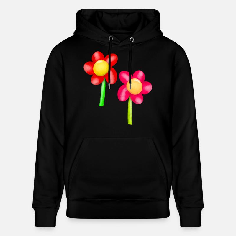 Fleurs Fleur Printemps - Sweat à capuche bio CRUISER Stanley/Stella Unisexe - noir