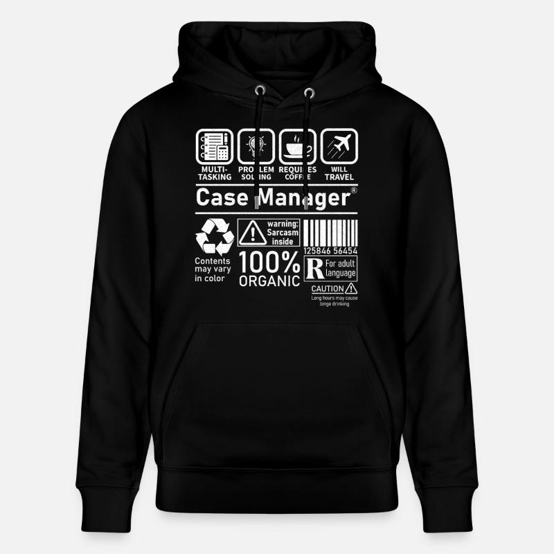 Case Manager multi tasking problem solving - Stanley/Stella Unisex Bio-Hoodie CRUISER - Schwarz