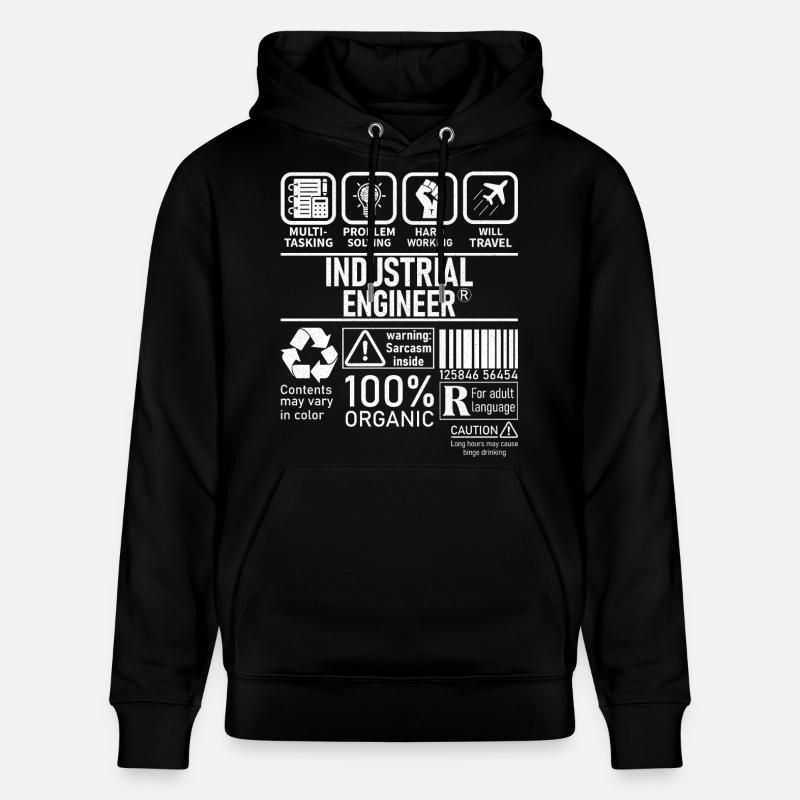 Industrial Engineer multi tasking problem solving - Stanley/Stella Unisex Bio-Hoodie CRUISER - Schwarz