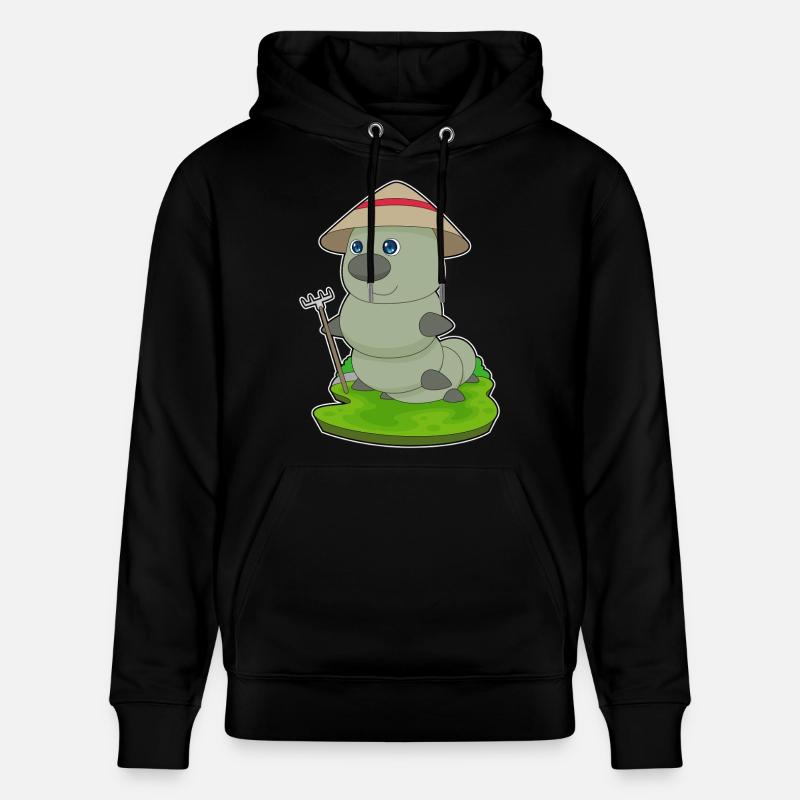 Râteau fermier Caterpillar - Sweat à capuche bio CRUISER Stanley/Stella Unisexe - noir