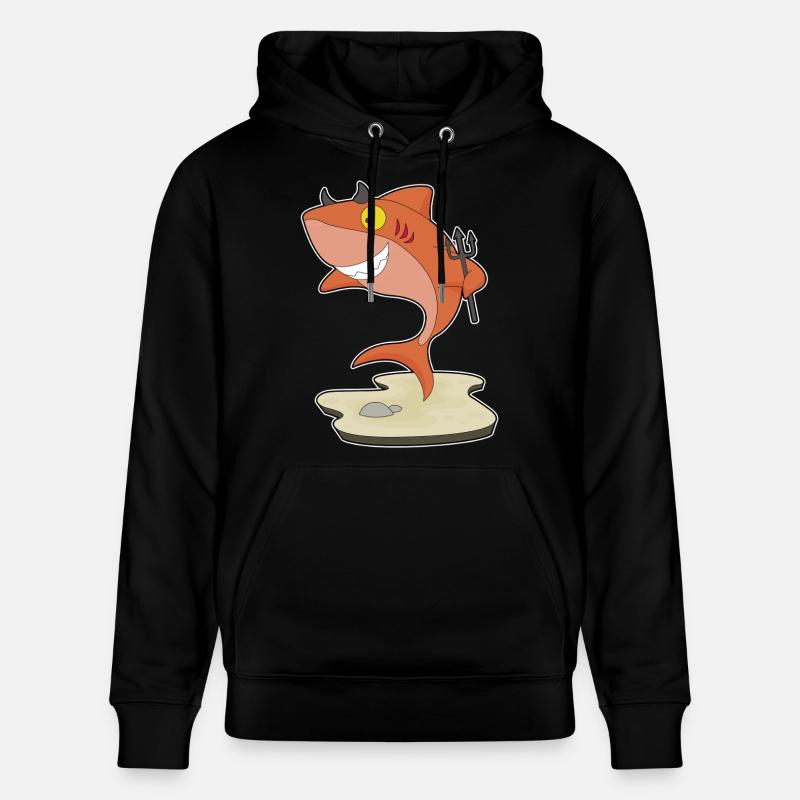 Requin Diable d’Halloween - Sweat à capuche bio CRUISER Stanley/Stella Unisexe - noir