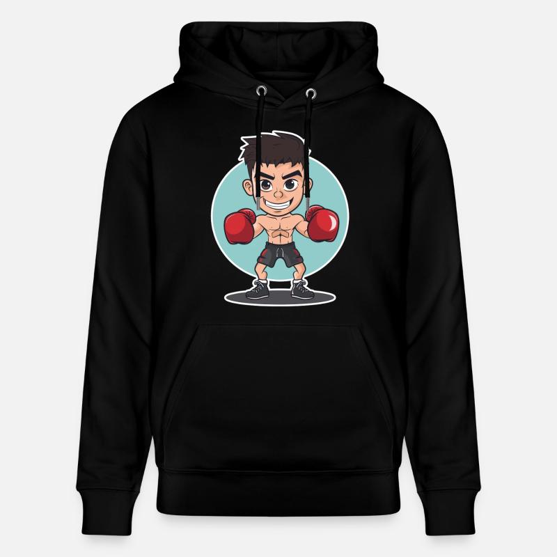 Boxer Comic Look - Stanley/Stella Unisex Bio-Hoodie CRUISER  - Schwarz