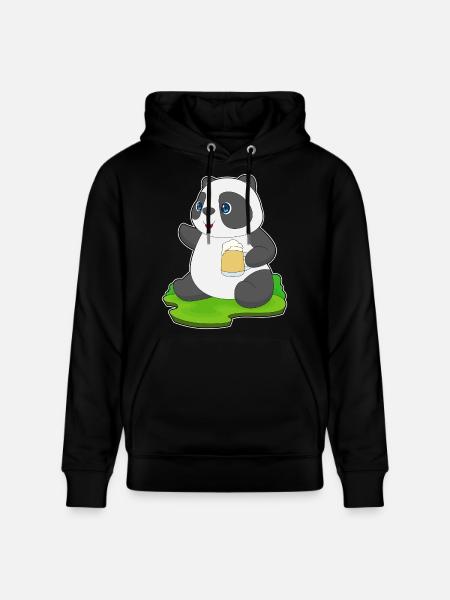 Bière Panda - Sweat à capuche bio CRUISER Stanley/Stella Unisexe - noir