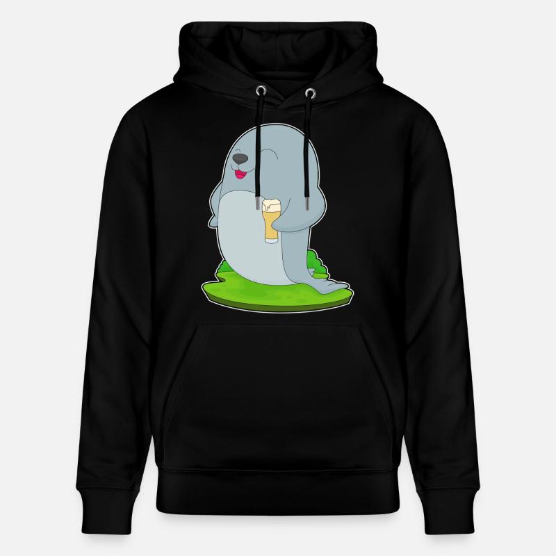 Bière de phoque - Sweat à capuche bio CRUISER Stanley/Stella Unisexe - noir